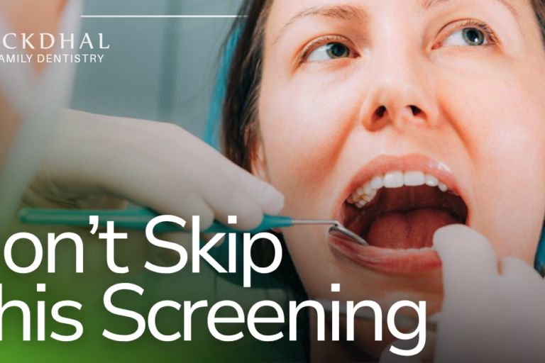 patient getting dental exam