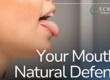 person sticking tongue out